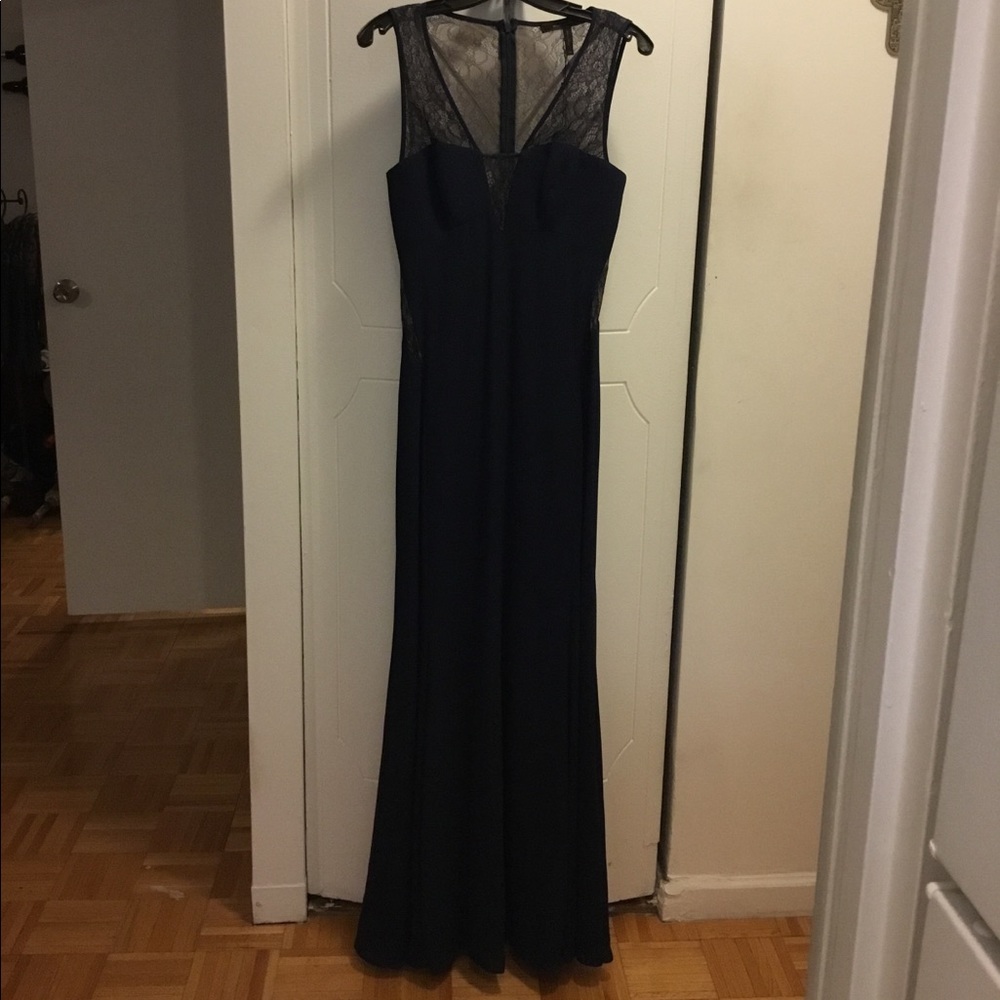 BCBG Navy Gown NWT